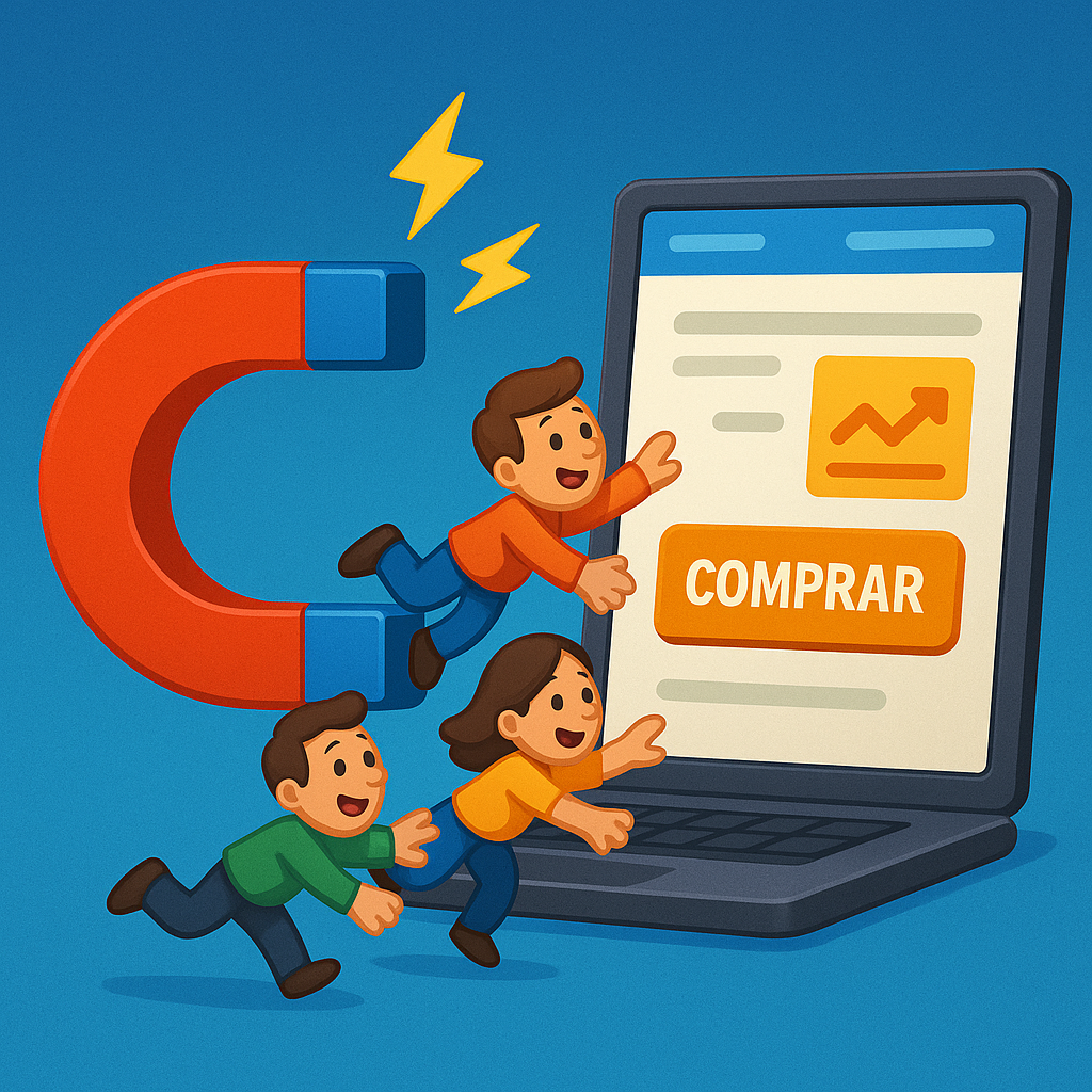 Exemplo de página de venda para ebook com design otimizado para conversão e elementos de credibilidade